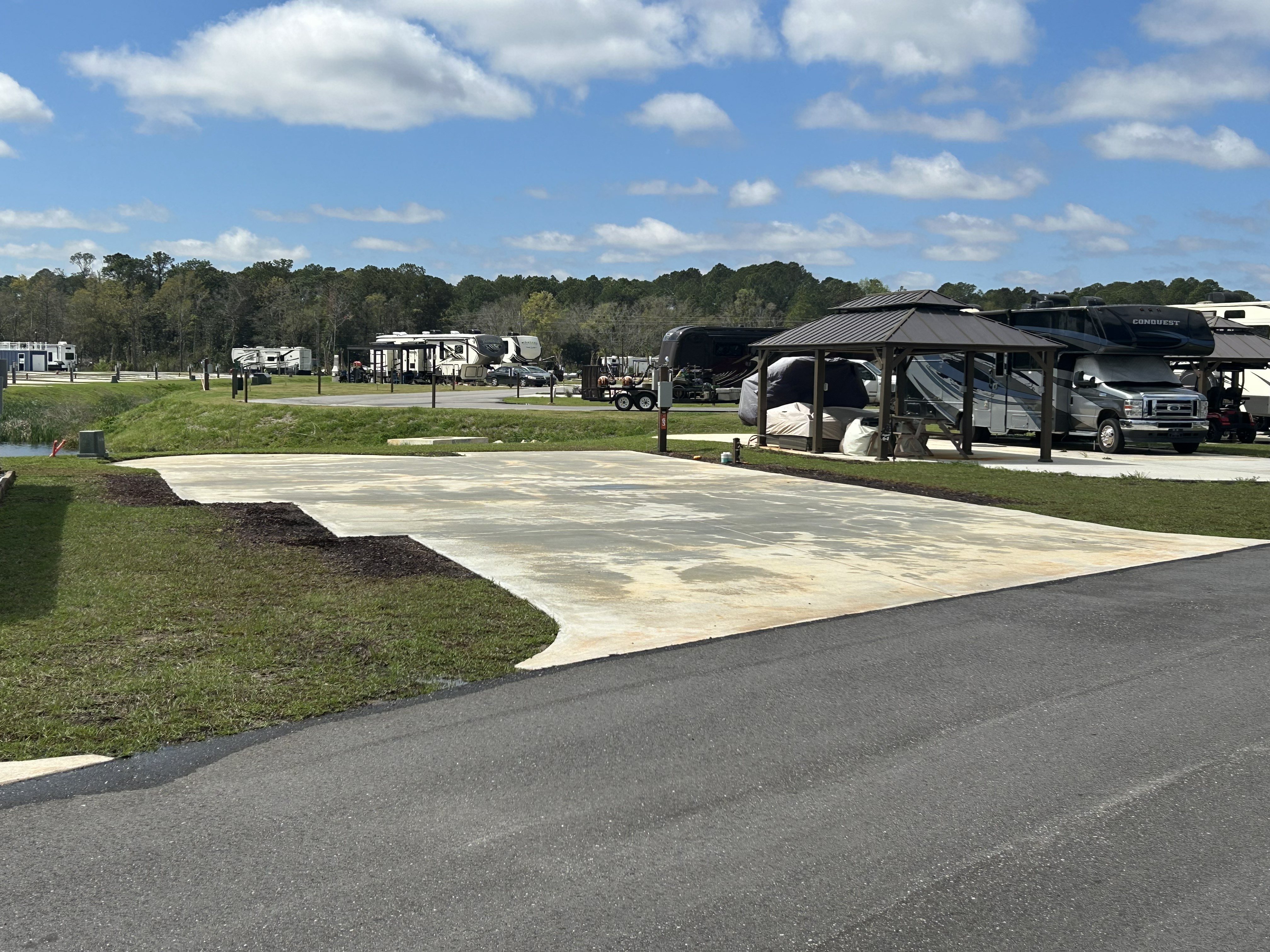 Lot 63 presidential concrete pad